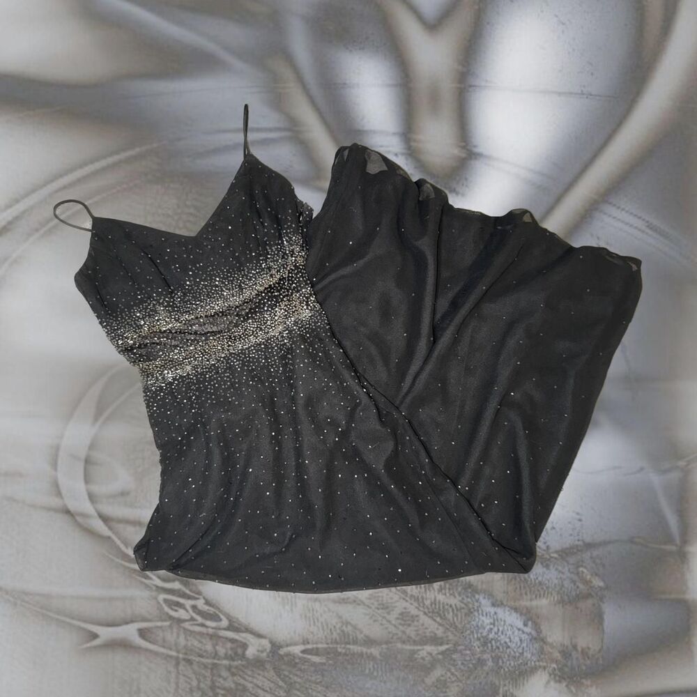 Marina Women's Black and Silver Dress
